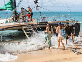 boat tours by honolulu Maita'i Catamaran