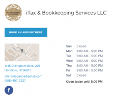 itax & Bookkeeping services LLC Book an appointment