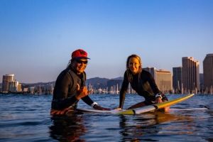 paddle surf lessons honolulu Hawaii Surf Guru